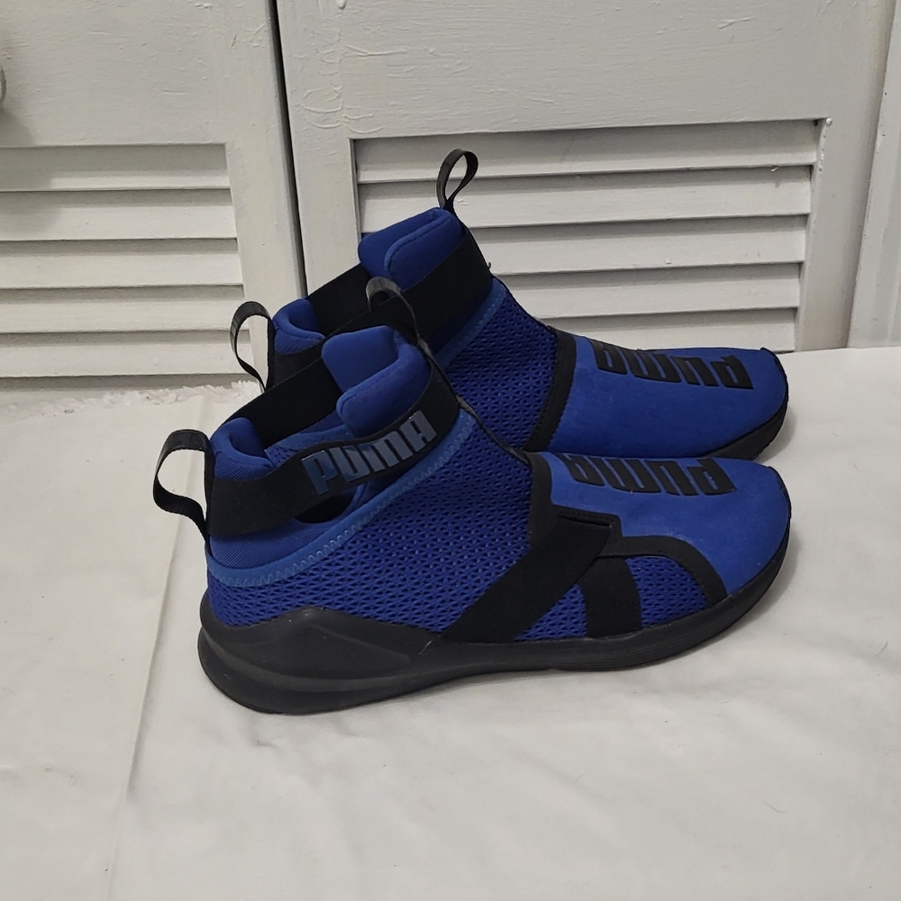 Puma women's sneakers size 7.5 navy blue/black - Picture 7 of 8
